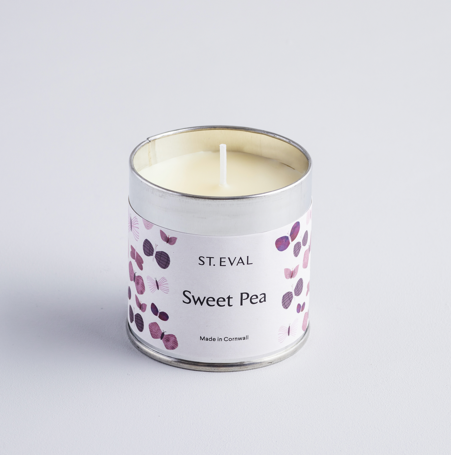 St Eval Sweet Pea Scented Tin Candle