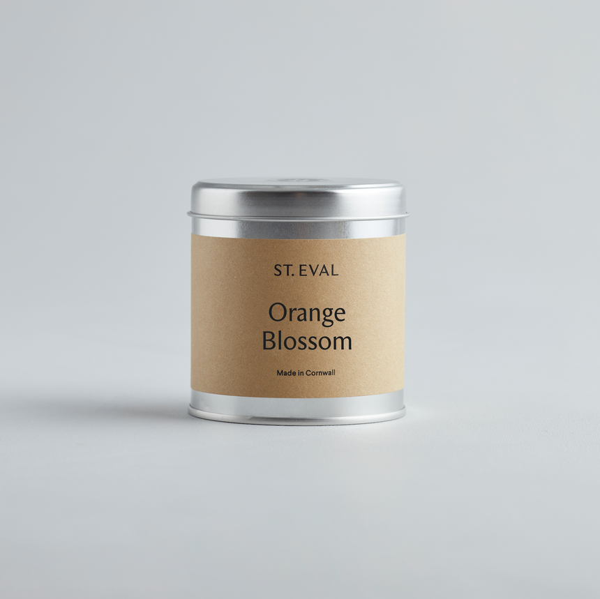 St Eval Orange Blossom Scented Tin Candle