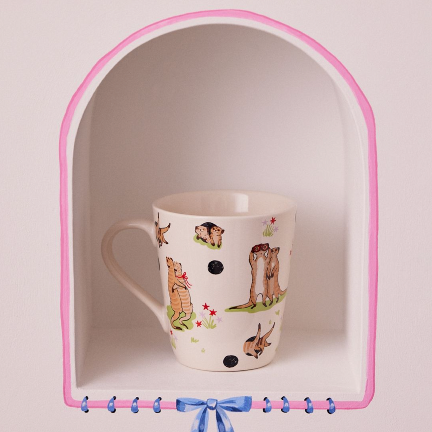 Cath Kidston Stanley Mug, Meerkats