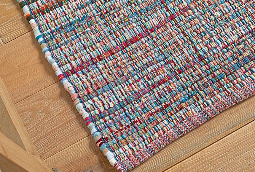 Walton & Co Chindi Cotton Rug, Sorbet