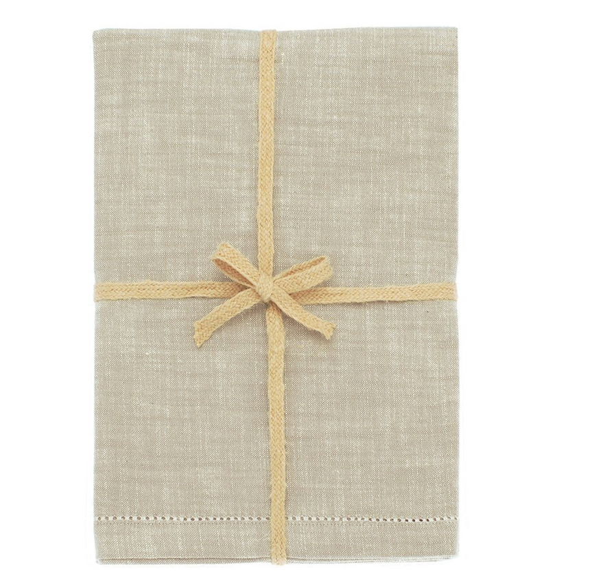 Walton & Co Chambray Cotton Tablecloth, Natural