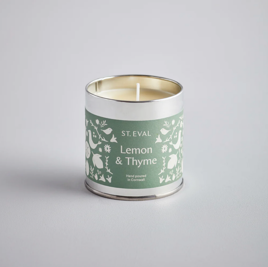 St Eval Lemon & Thyme  Scented Tin Candle