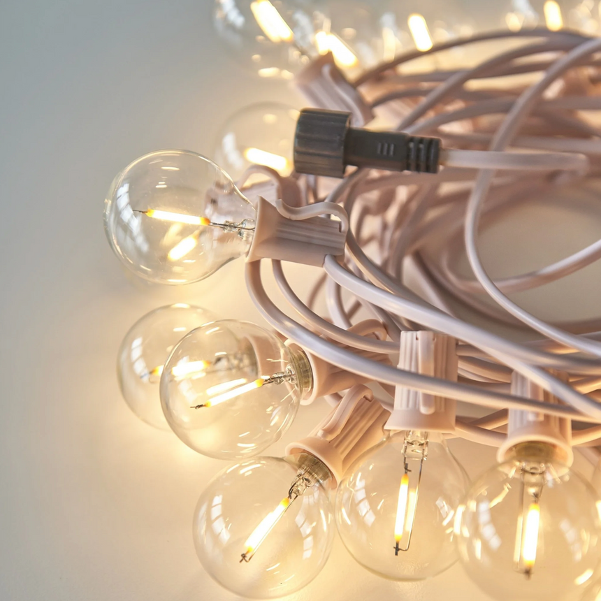 LED Festoon Light, Pastel Pink