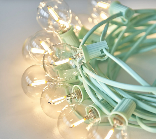 LED Festoon Light, Mint Green