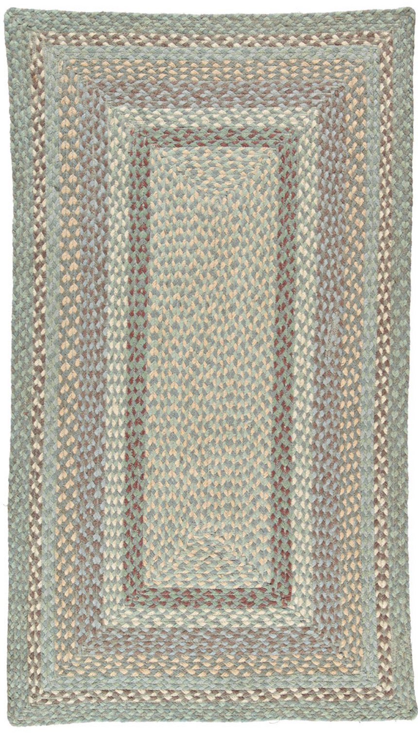 The Braided Rug Company Rectangle Jute Rug, Seaspray