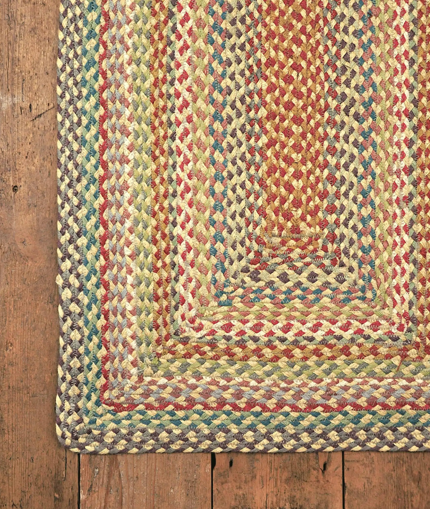 The Braided Rug Company Rectangle Jute Rug, Carnival