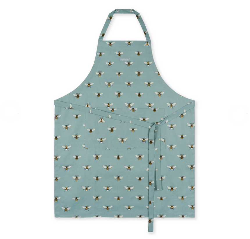 Sophie Allport Apron Bees ,Teal