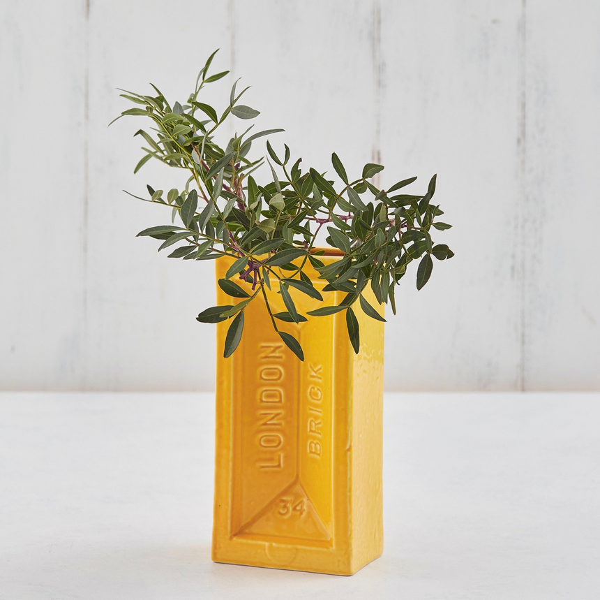 The London Brick Vase, Yellow