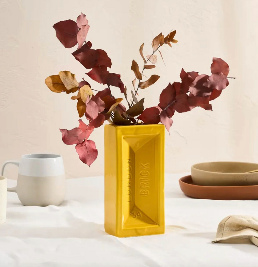 The London Brick Vase, Yellow