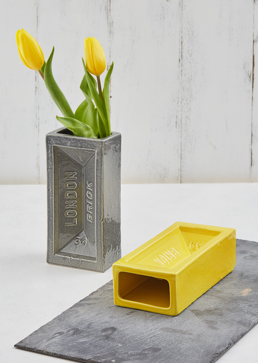 The London Brick Vase, Yellow