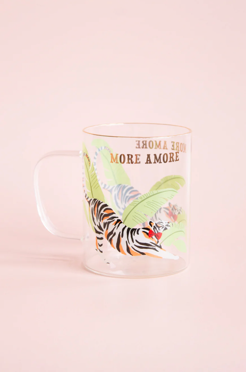 Yvonne Ellen Glass Mug, Tiger