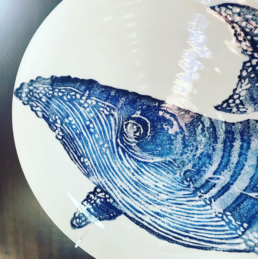 Bliss Home Salad Bowl, Whale