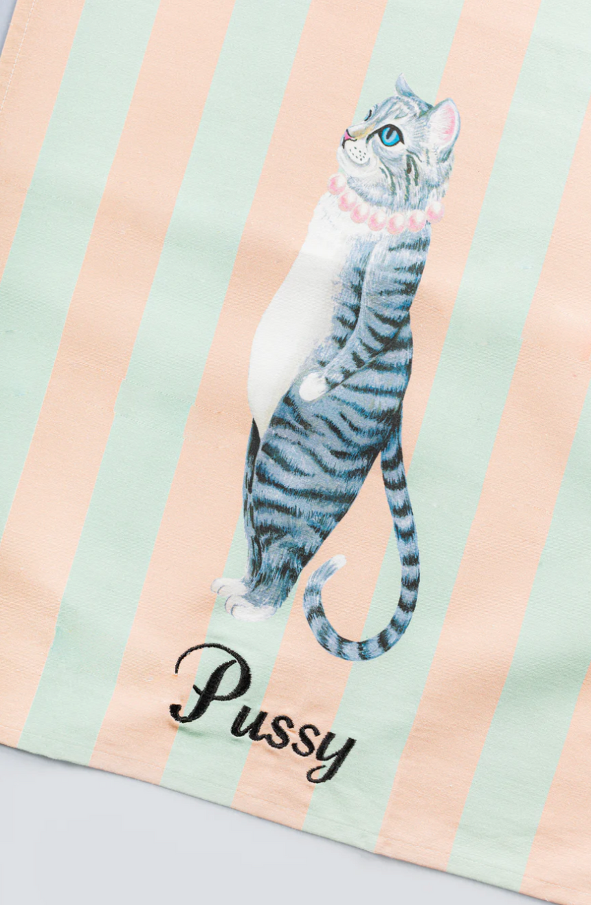 Yvonne Ellen Tea Towels, Pussy Cat