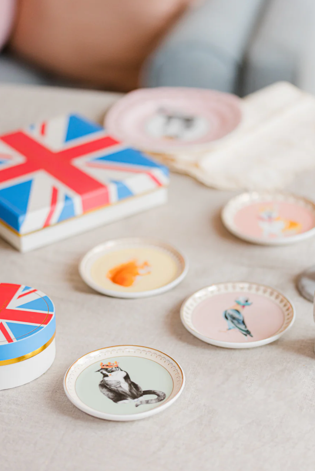 Yvonne Ellen Best Of British Ceramic Coasters, Set Of 4