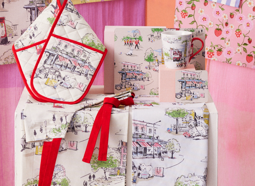 Cath Kidston Billie Goes To Town Rectangular Placemats (Set Of 4)