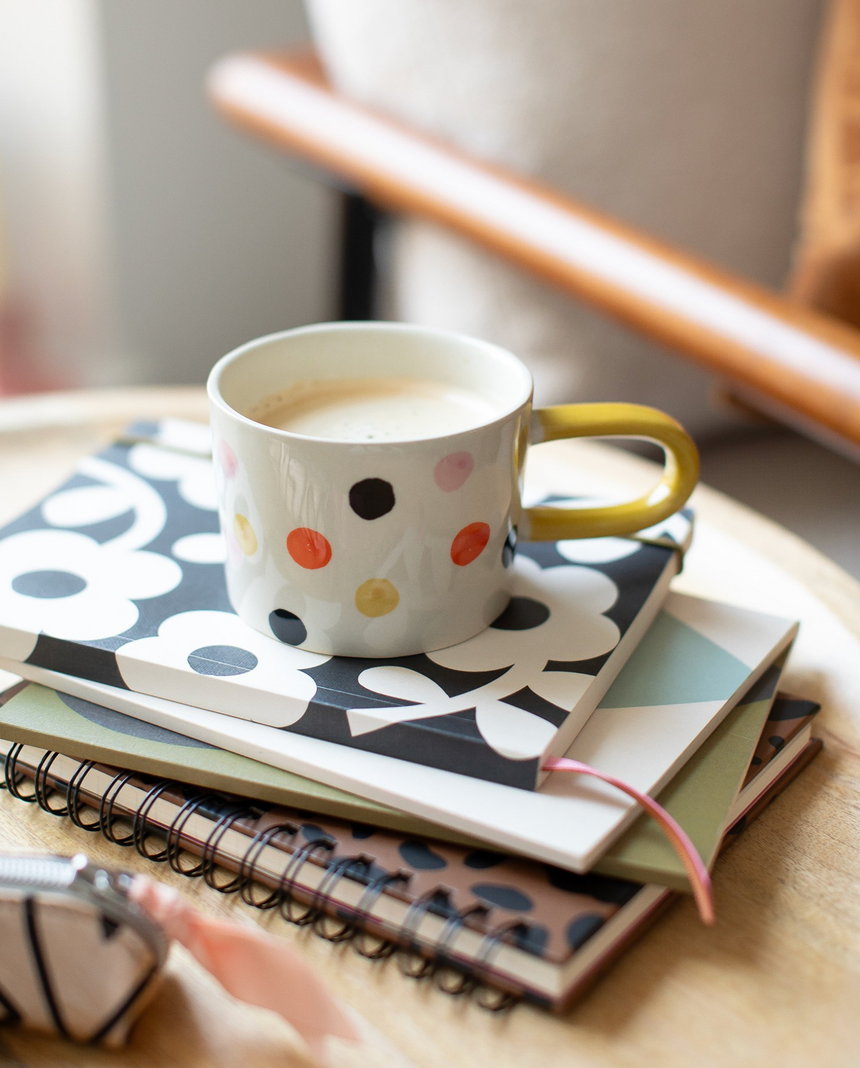 Caroline Gardner Ceramic Mug, Multi Spots