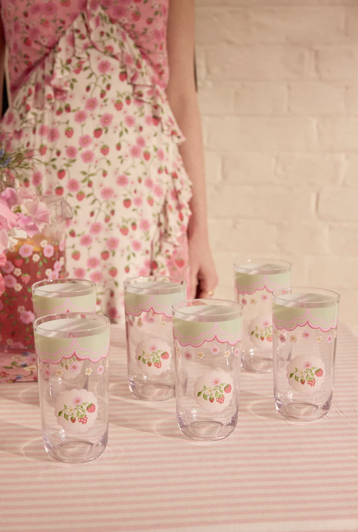 Cath Kidson Strawberry picnic High Ball Tumbler