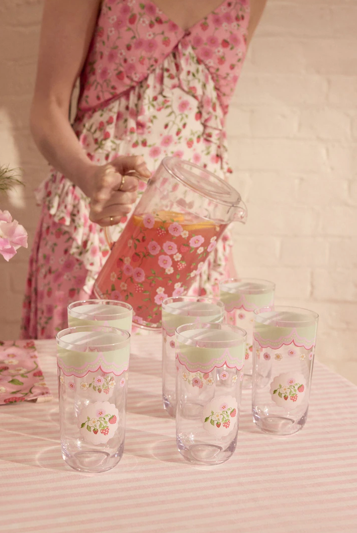 Cath Kidson Strawberry picnic High Ball Tumbler