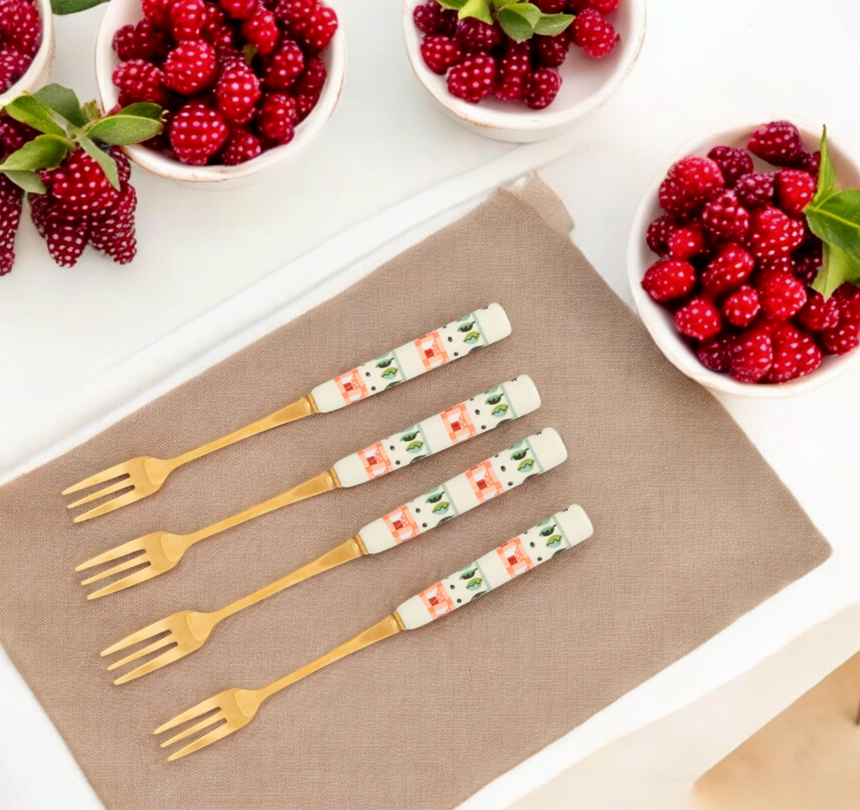 Cath Kidston Dolly Rose Dessert Fork Set