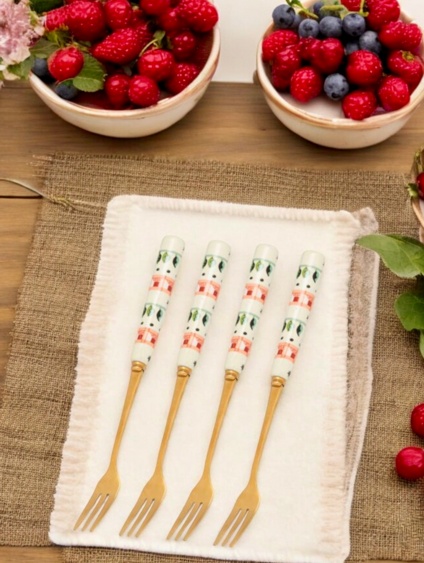 Cath Kidston Dolly Rose Dessert Fork Set