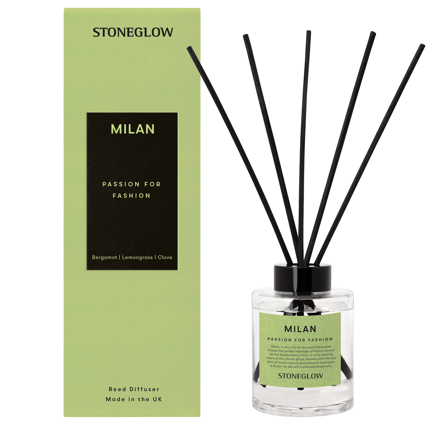 Stoneglow Explorer Collection Reed Diffuser, Milan