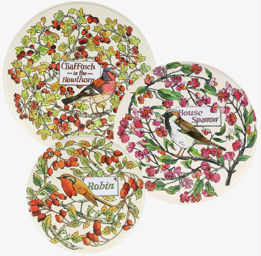 Emma Bridgewater Round Cake Tins, Hedgerow (Set Of 3)