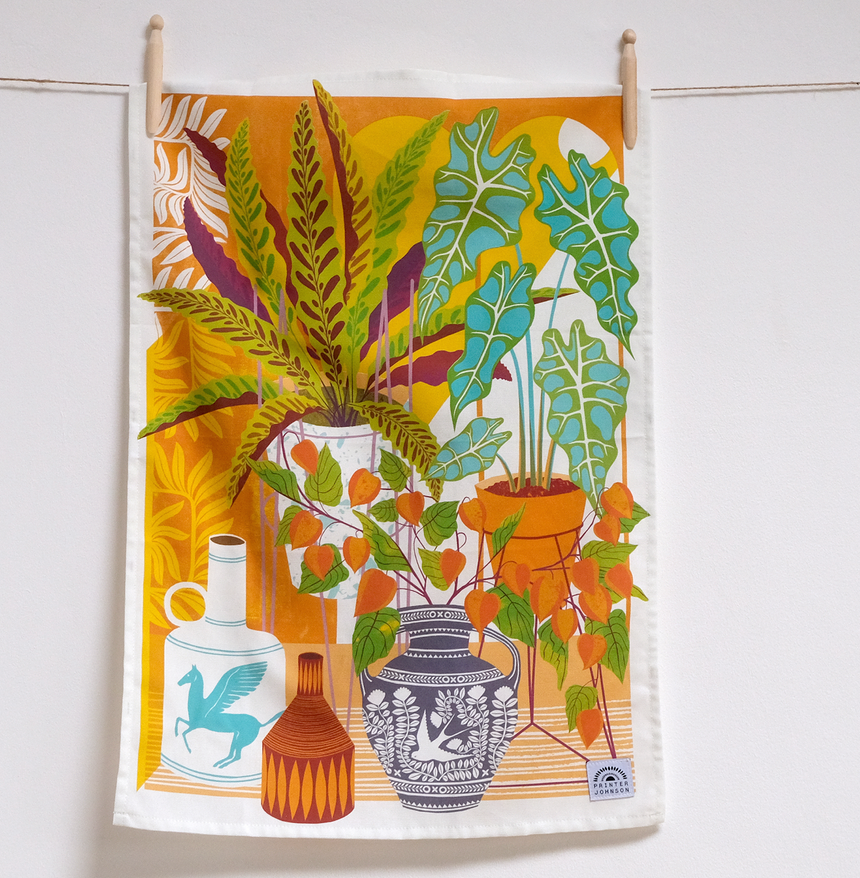 Printer Johnson Cotton Tea Towel, Vessels