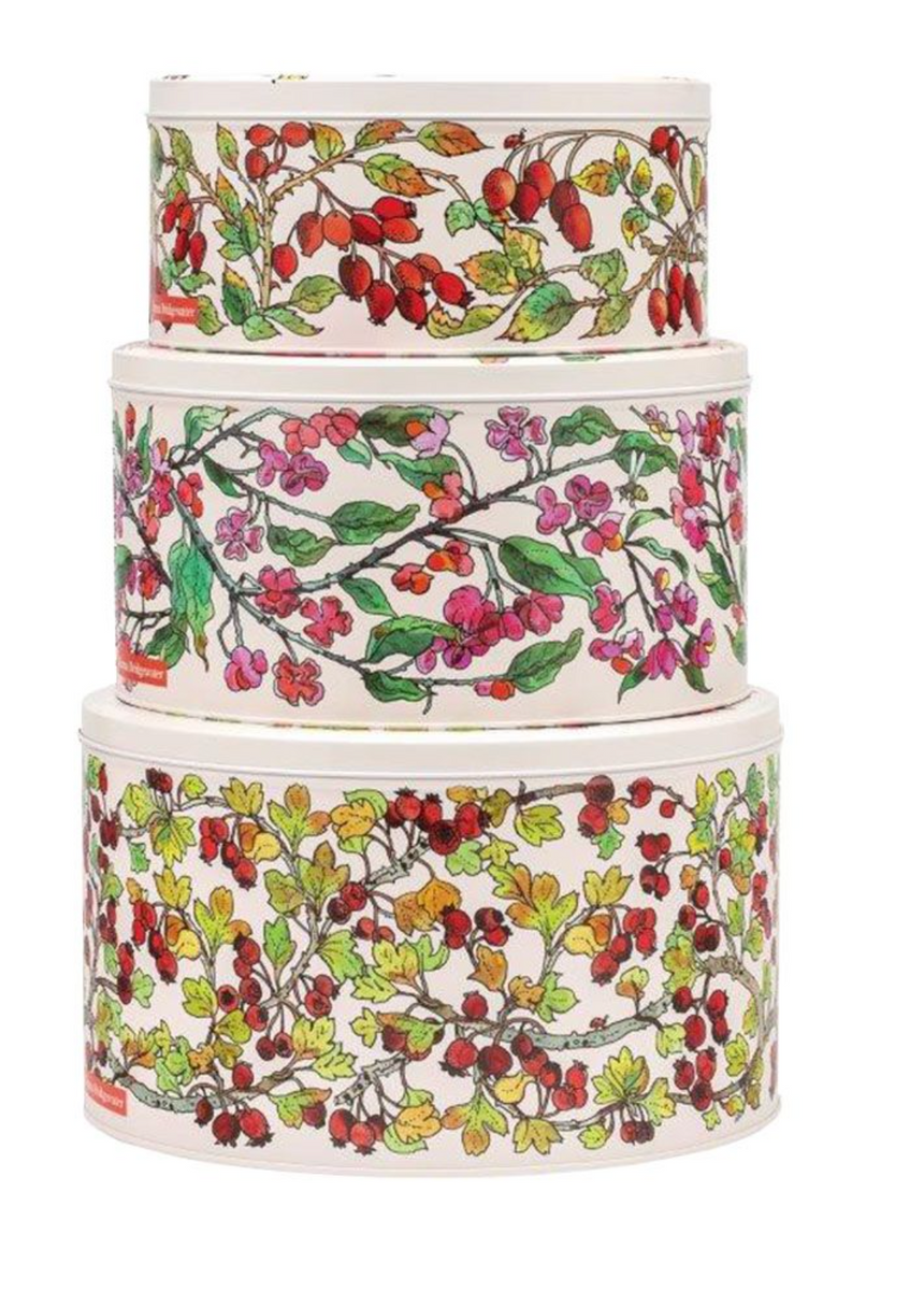 Emma Bridgewater Round Cake Tins, Hedgerow (Set Of 3)