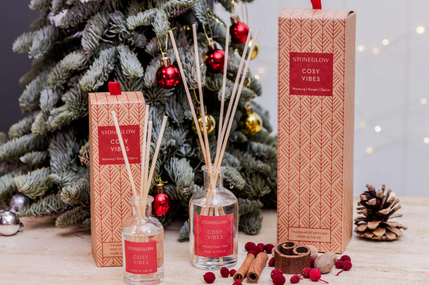 Stoneglow Cosy Vibes Reed Diffuser, Nutmeg & ginger