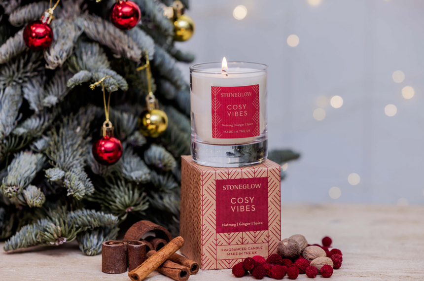 Stoneglow Cosy Vibes  Scented Candle, Nutmeg & ginger