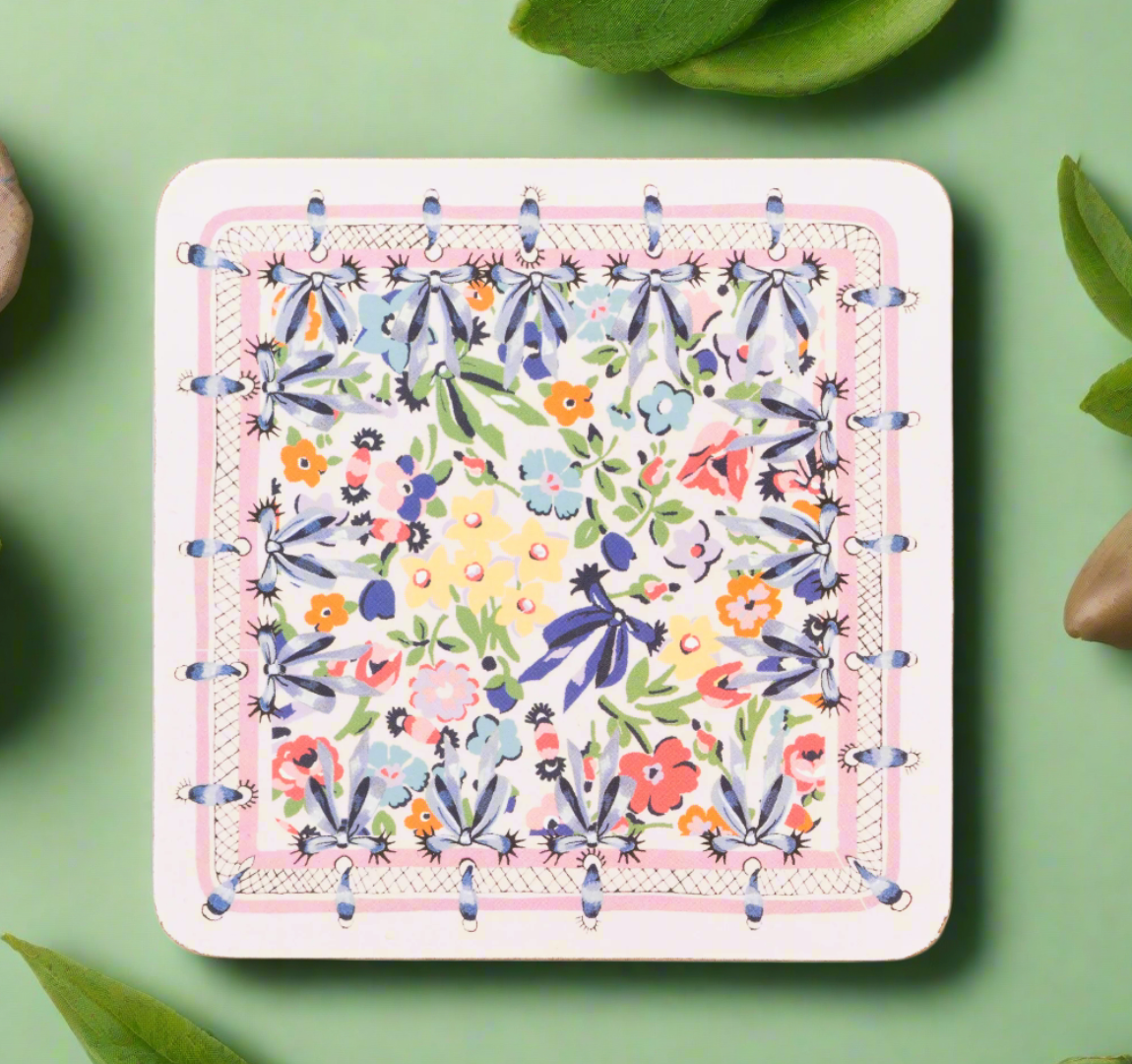 Cath Kidston Harmony Ditsy Square Coasters( Set Of 4)