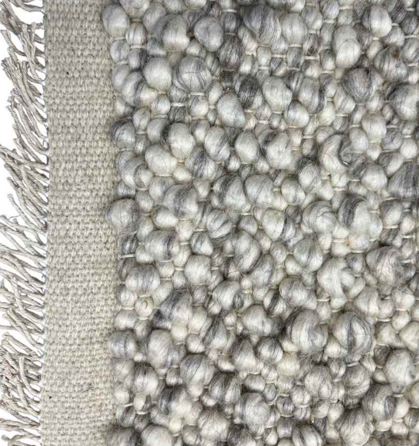 Walton & Co Pebble Wool Rug, Marl Grey