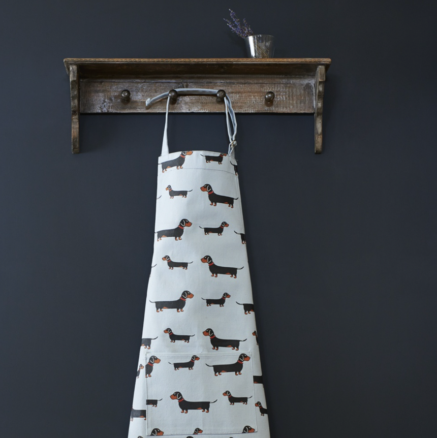 Sweet William Organic Cotton Apron, Dachshund