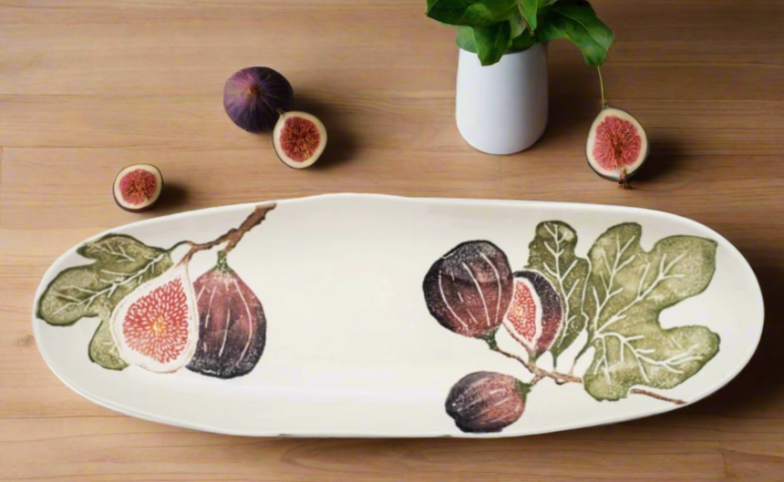 Bliss Home Fig Oval Shallow Platter