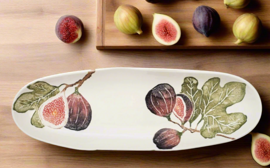 Bliss Home Fig Oval Shallow Platter