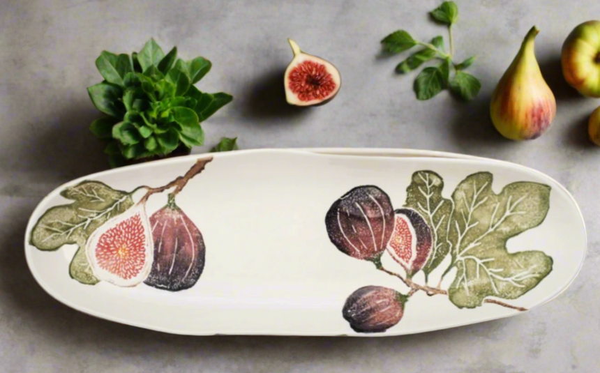 Bliss Home Fig Oval Shallow Platter