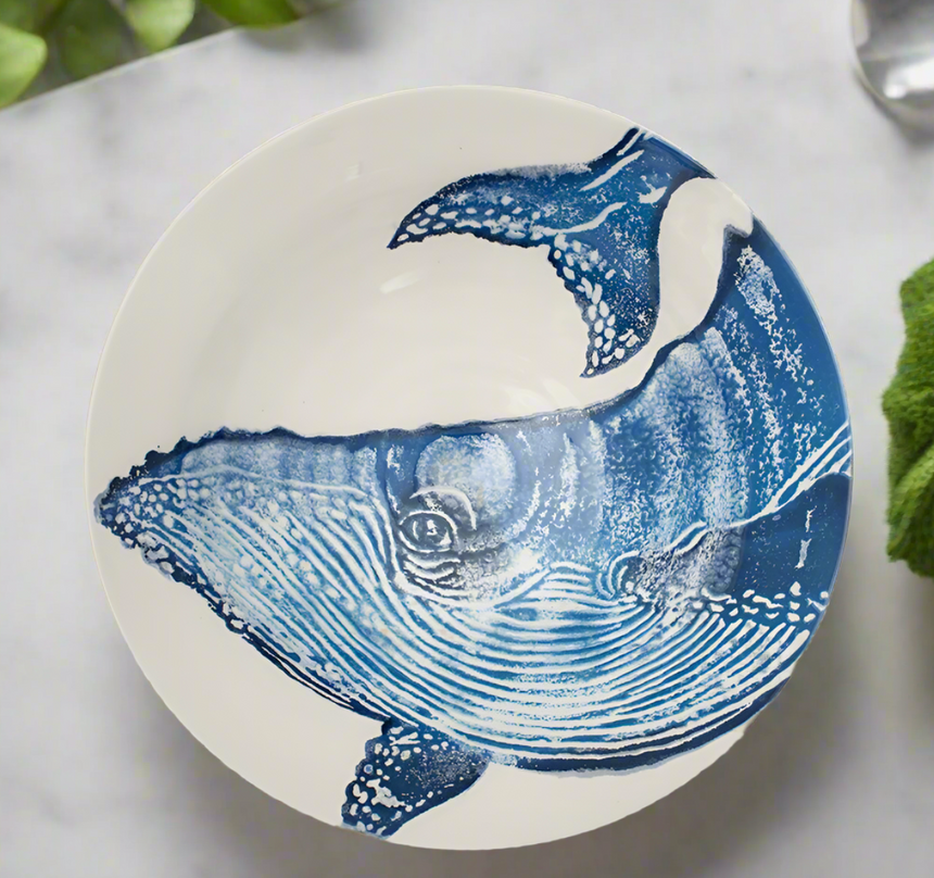 Bliss Home Salad Bowl, Whale