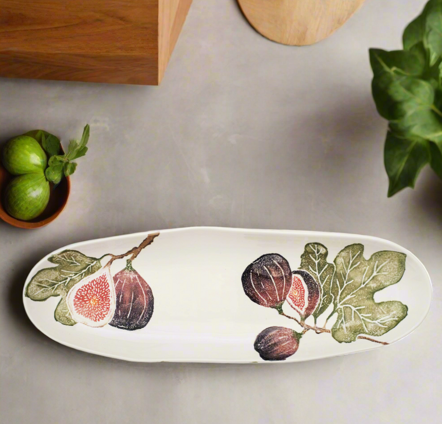 Bliss Home Fig Oval Shallow Platter