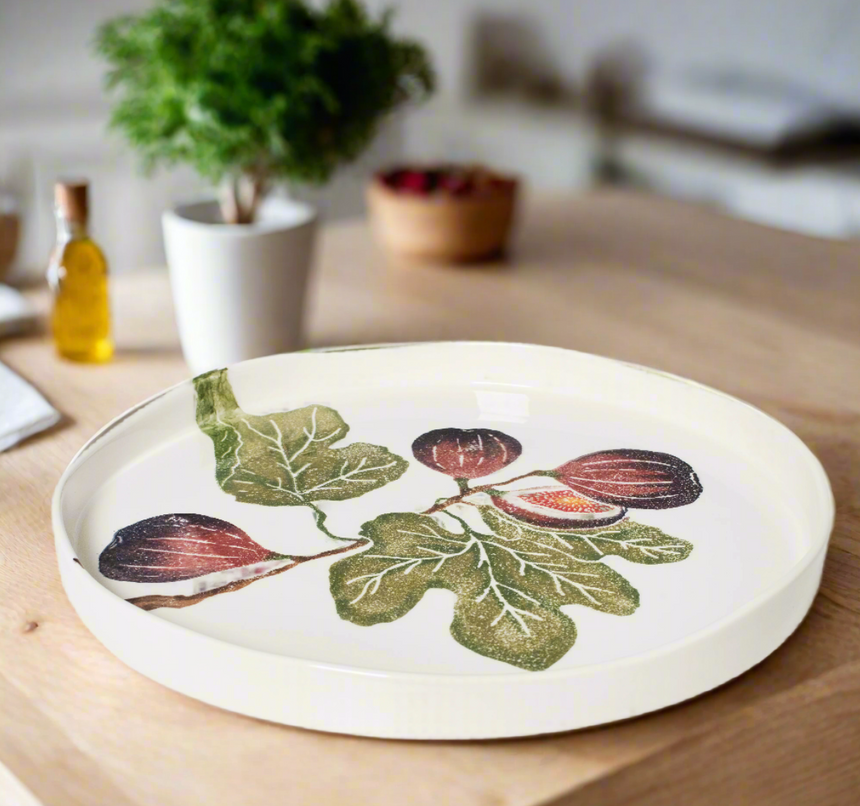 Bliss Home Fig Round Shallow Serving Platter