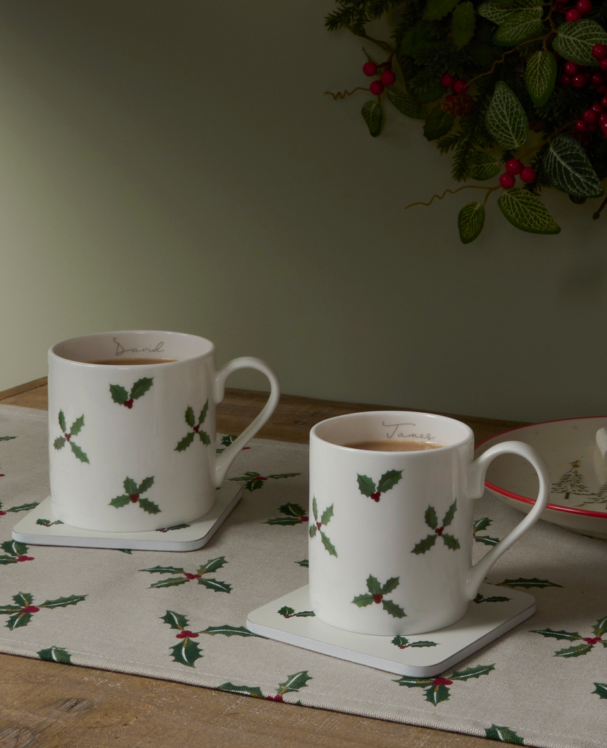 Sophie Allport Large Mug, Holly & Berry