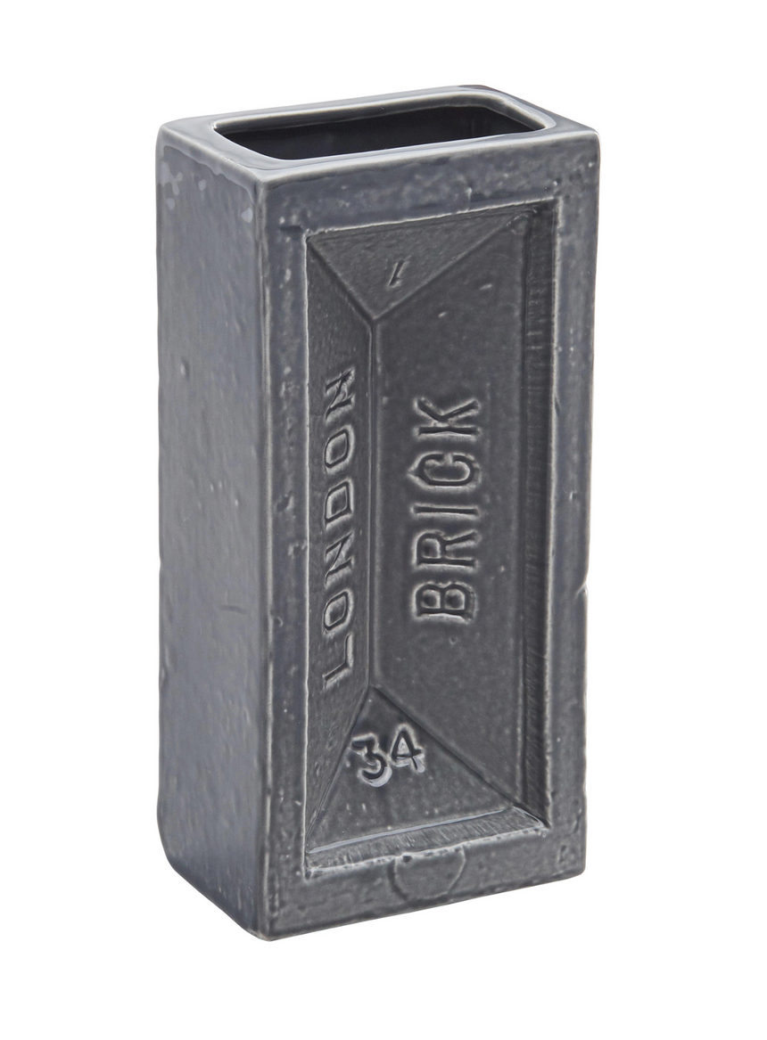 The London Brick Vase, Grey