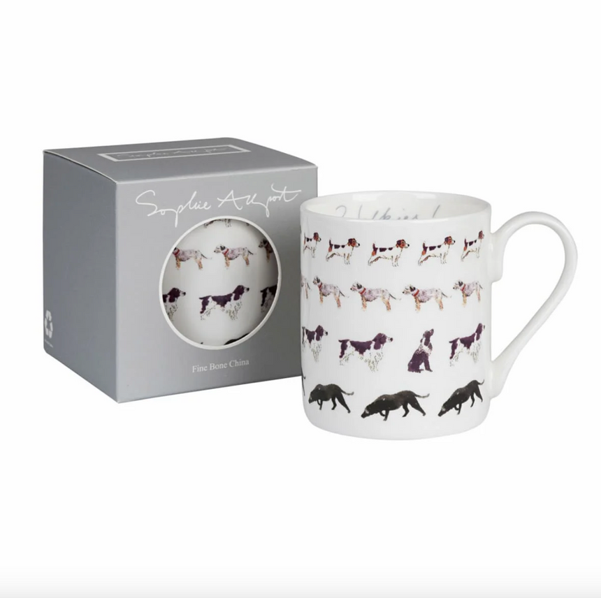 Sophie Allport Large Mug, Walkies