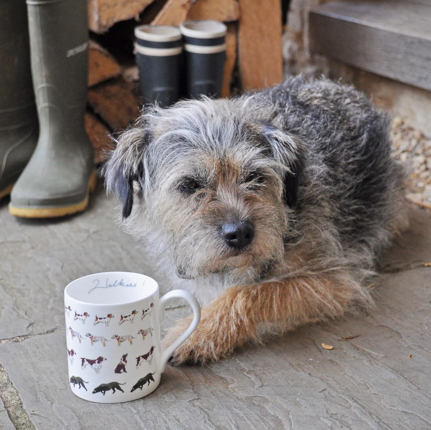 Sophie Allport Large Mug, Walkies