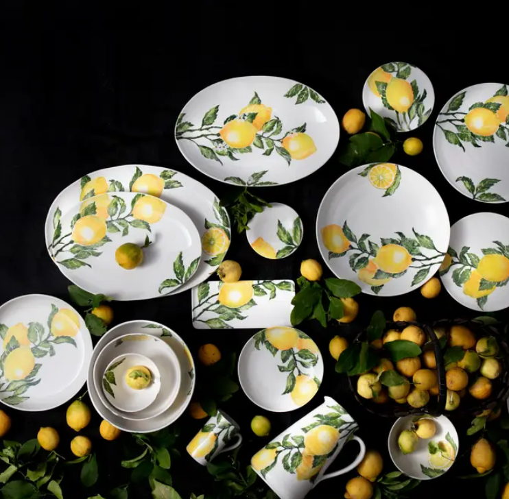 Bliss Home Lemon Oval Serving Platter