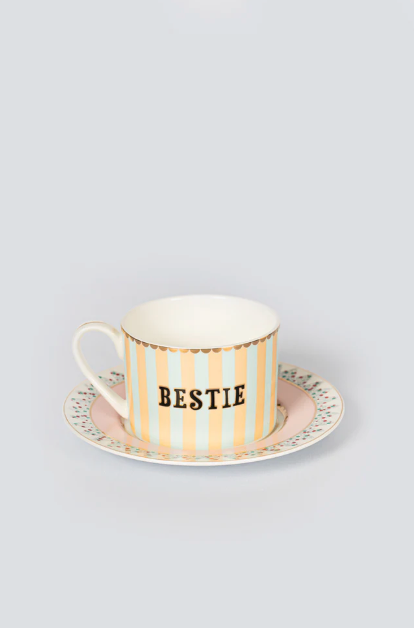 Yvonne Ellen Tea Cup & Saucer, Bestie