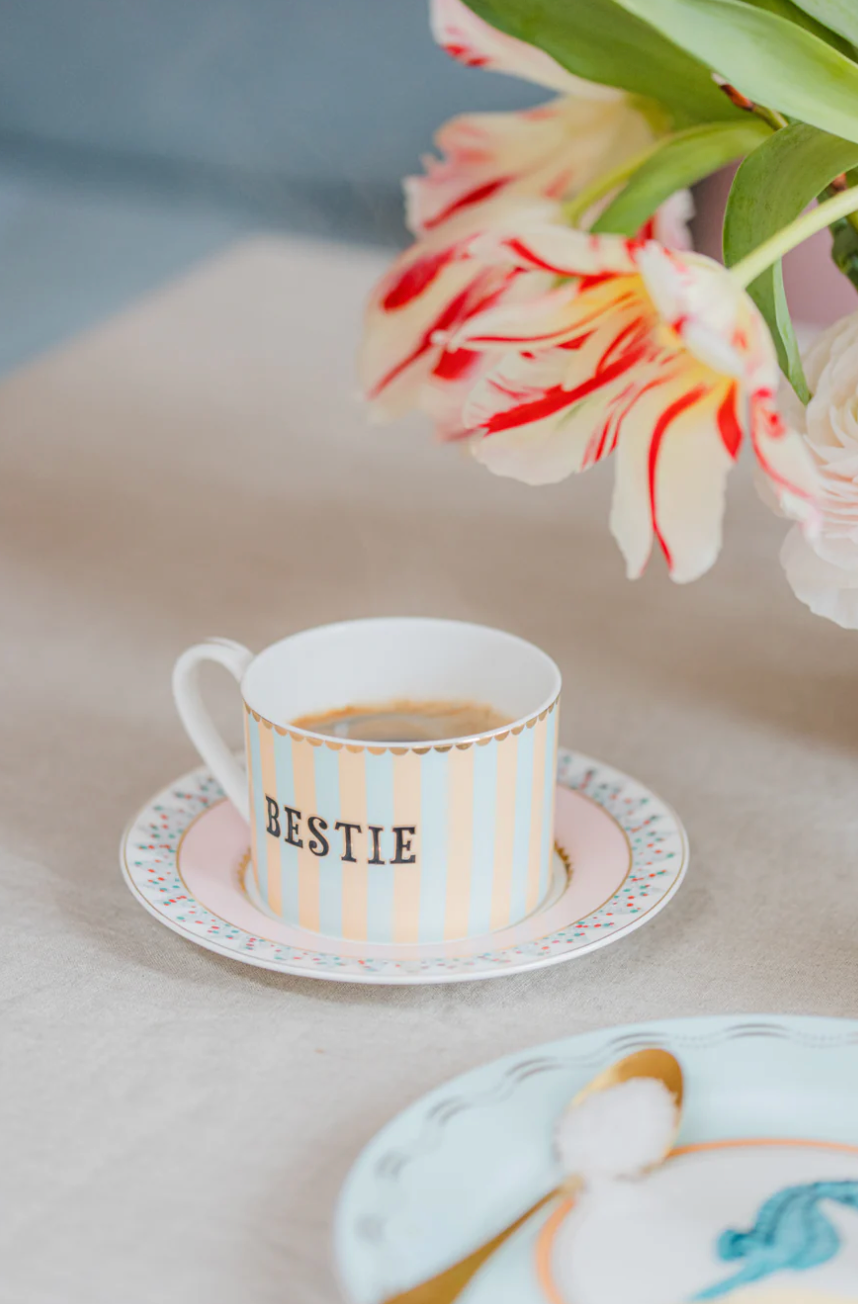 Yvonne Ellen Tea Cup & Saucer, Bestie