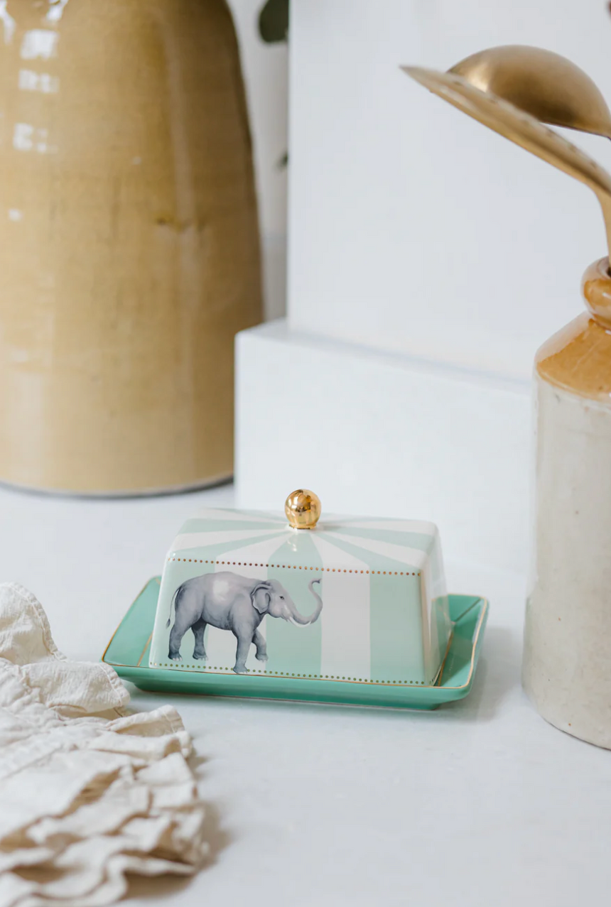 Yvonne Ellen Butter Dish, Elephant