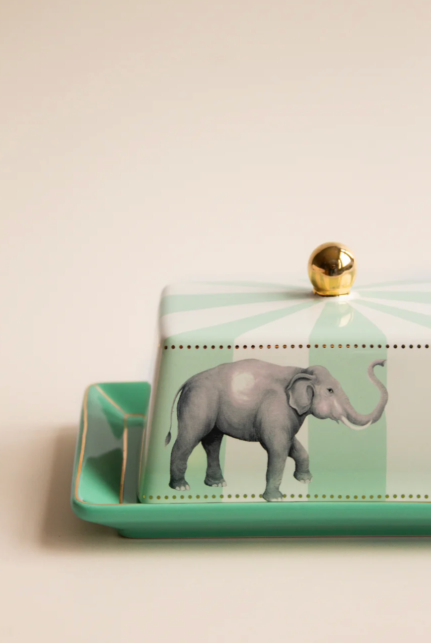 Yvonne Ellen Butter Dish, Elephant