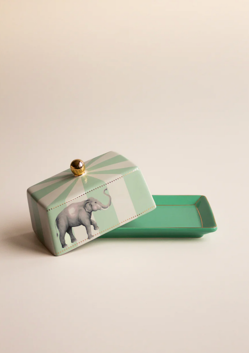 Yvonne Ellen Butter Dish, Elephant