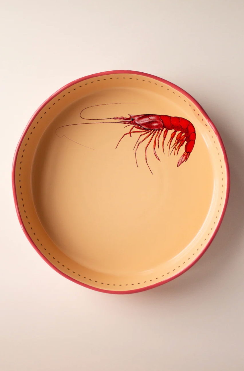 Yvonne Ellen Round Baking Dish, Shrimp (Large)